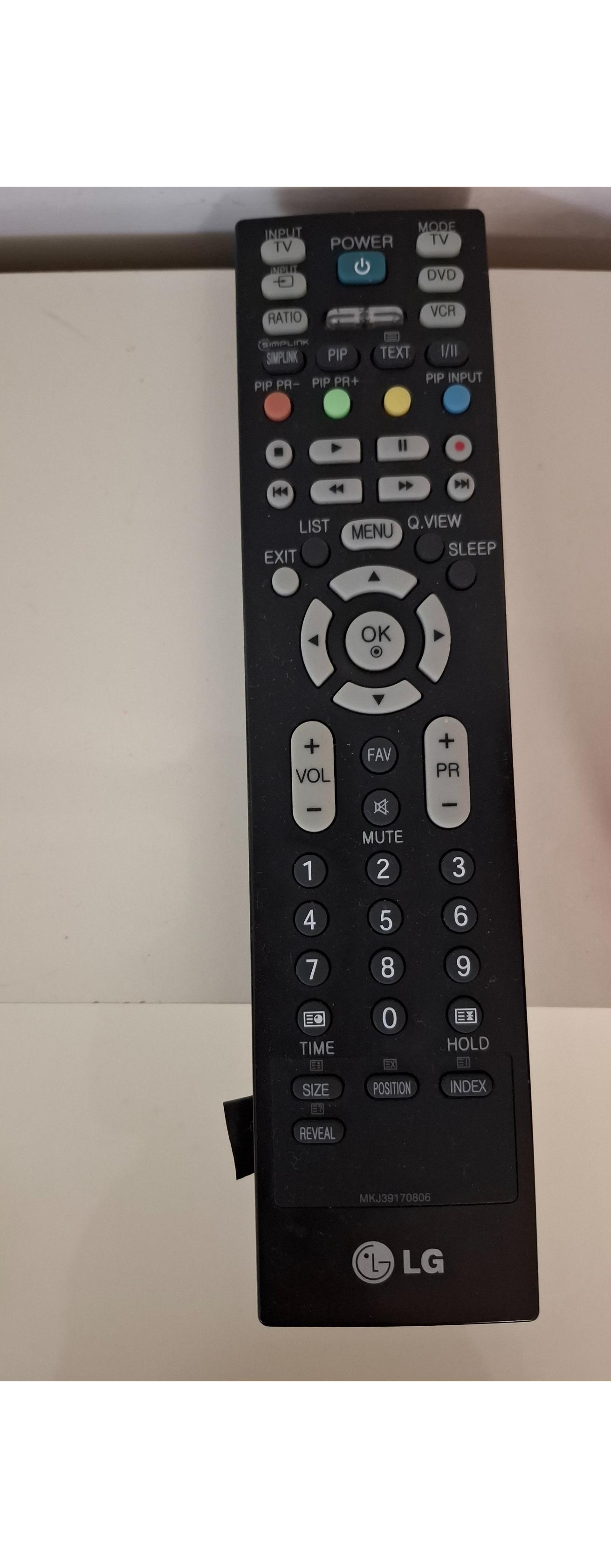 کنترل تلویزیون الجی