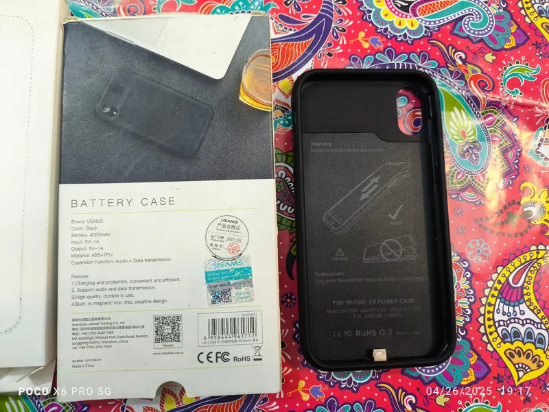 کاور پاور بانکی آیفون (xr)