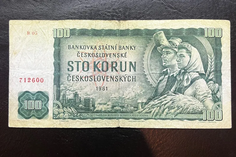 100 کرون اسلواکی فوق کمیاب سال 1961