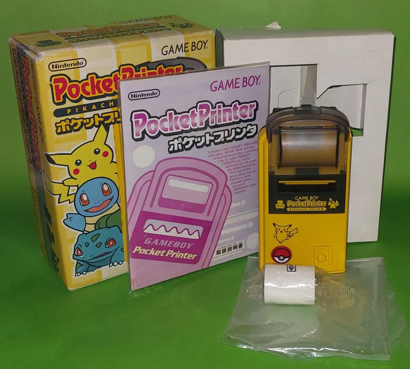 GAME BOY POCKET PRINTER PIKACHU limited edition