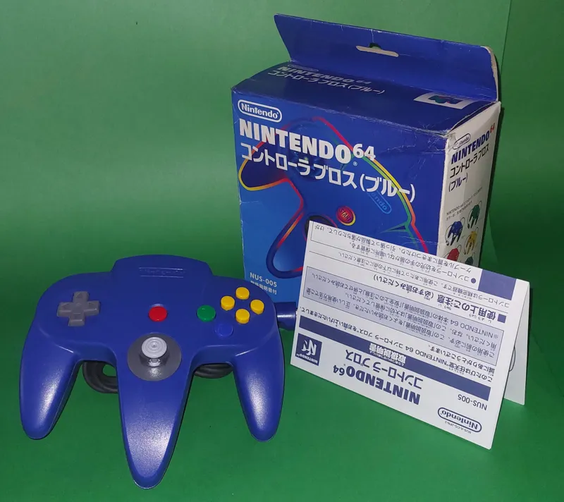 NINTENDO 64 LIMITED EDITION BLUE COLOR CONTROLLER
