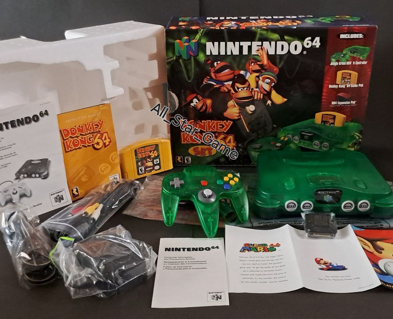 NINTENDO 64 DONKEY KONG JUNGLEGREEN LIMITEDEDITIO