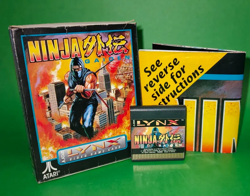 ATARI LYNX NINGA GAIDEN VIDEO GAME CART USAVERGEN