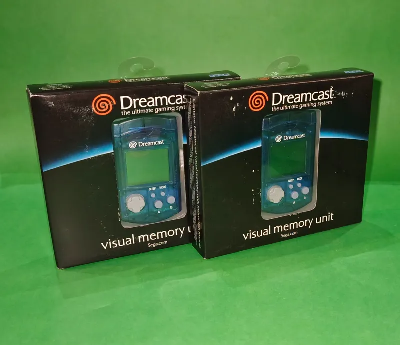 SEGA DREAMCAST MEMORY CARDS PURPLE COLOR