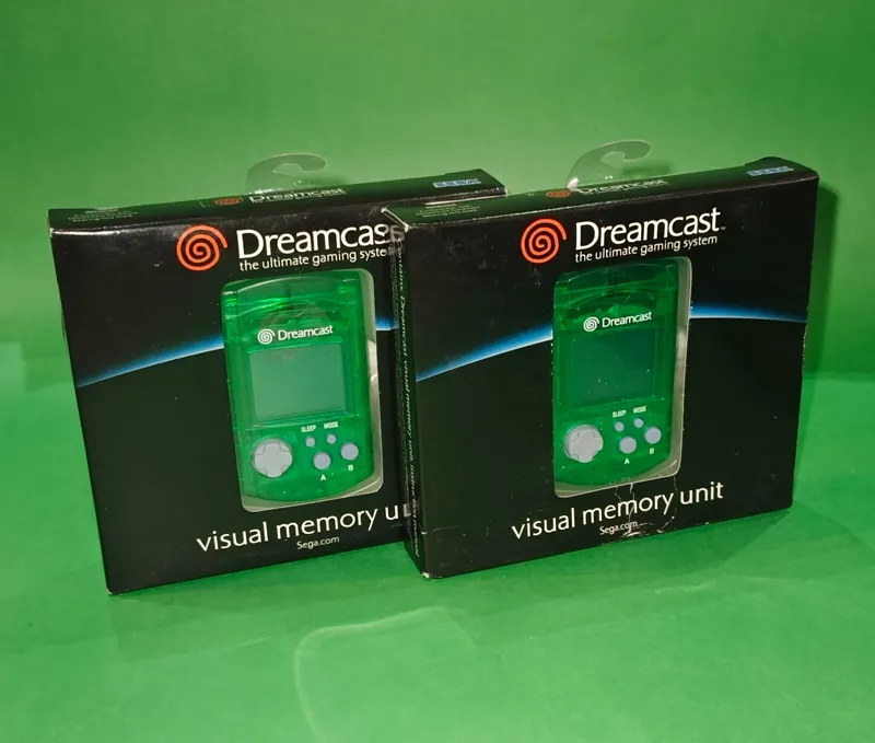 SEGA DREAMCAST MEMORY CARD GREEN COLOR