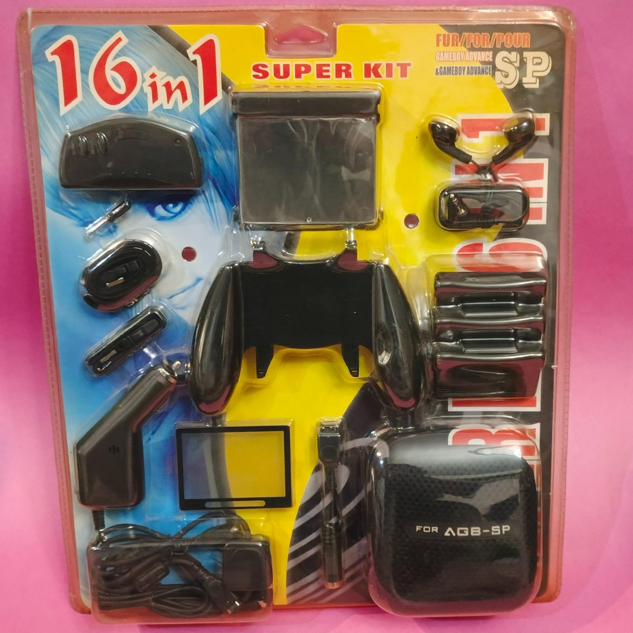 GAME BOY ADVANS SP SUPER KIT 16 IN 1