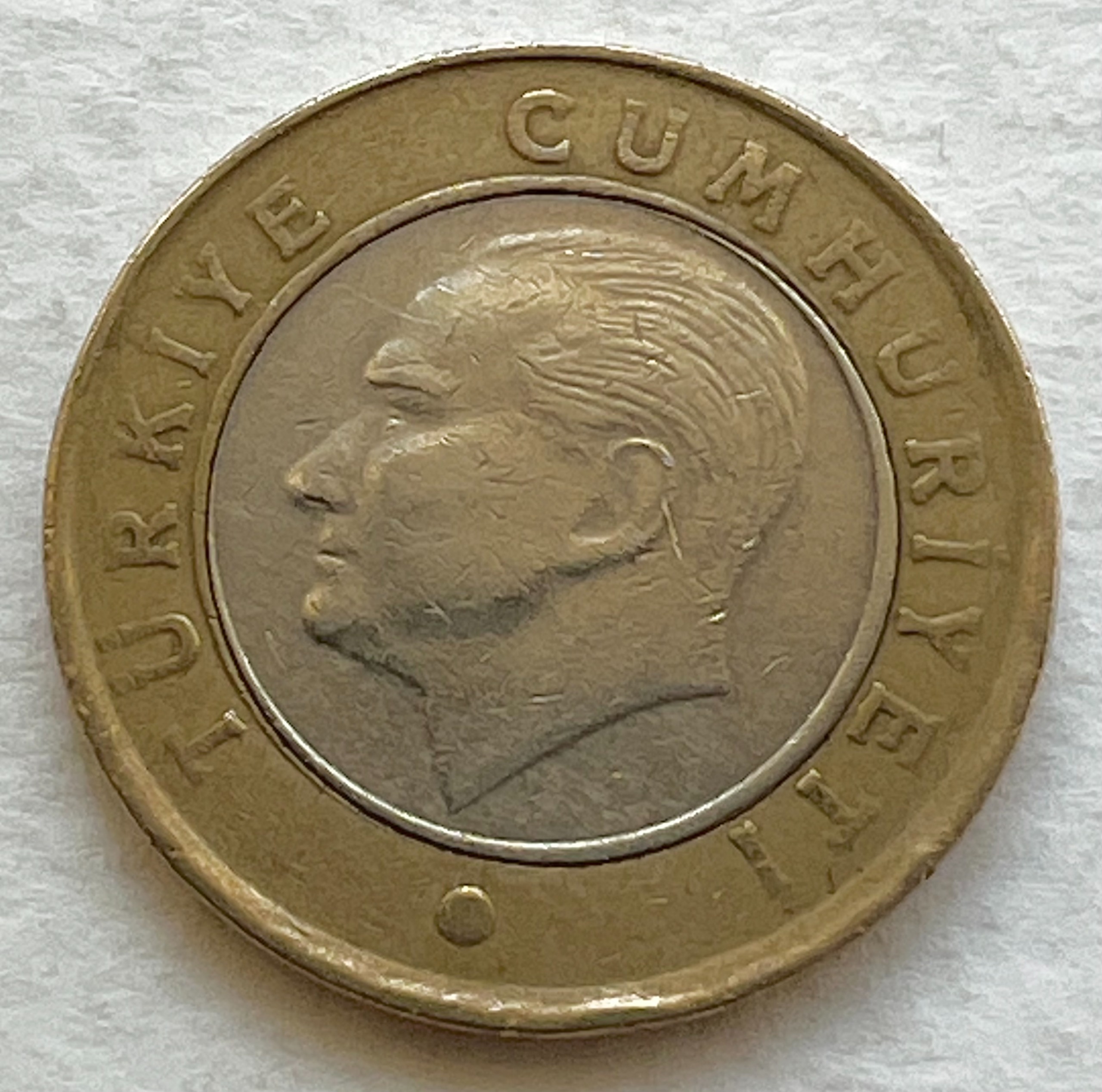 تک سکه خارجی ارزشمند 1 لیره بایمتال ترکیه (2009)