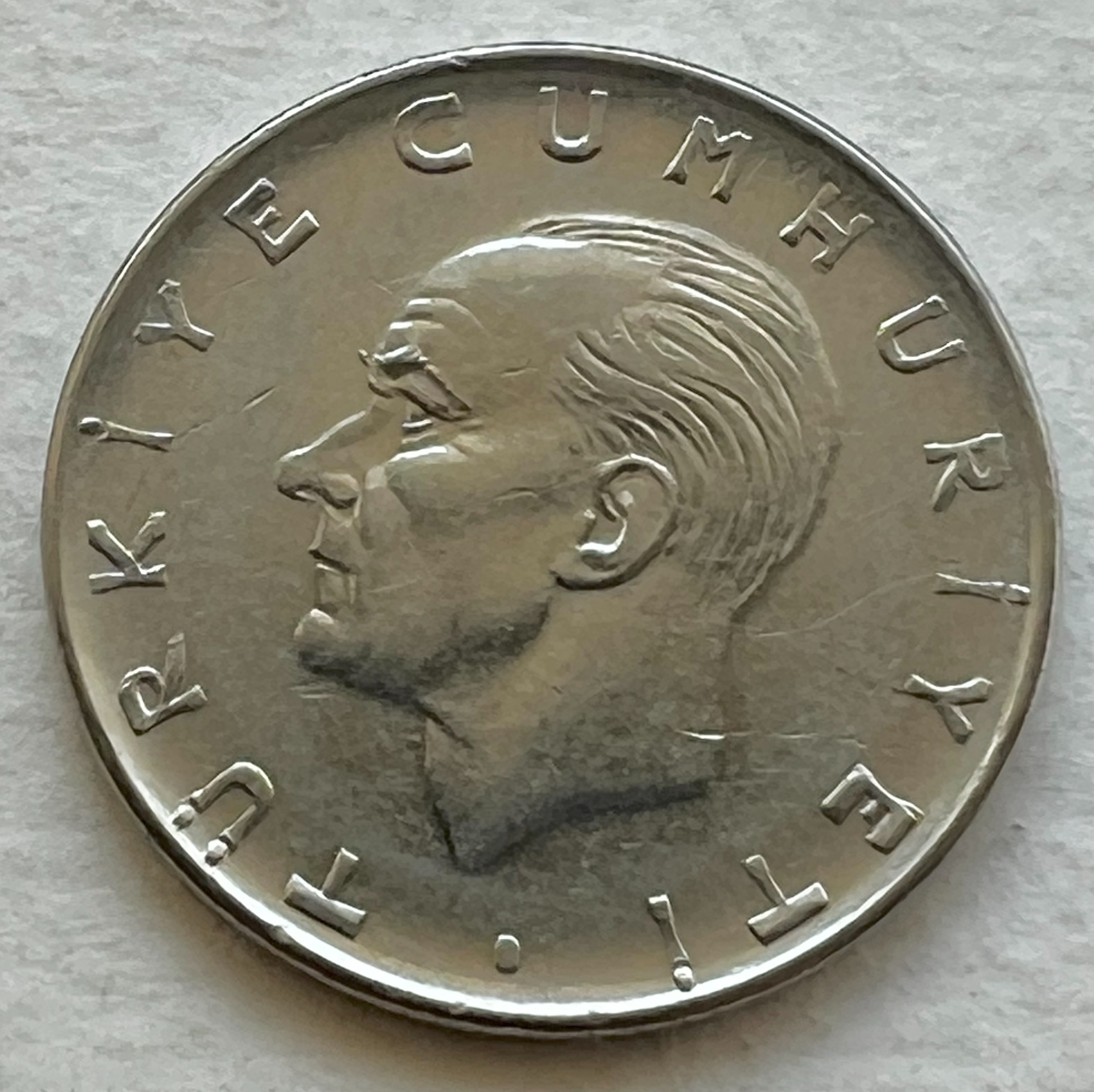 تک سکه زیبا و کمیاب خارجی 1 لیره قدیم ترکیه (1978)