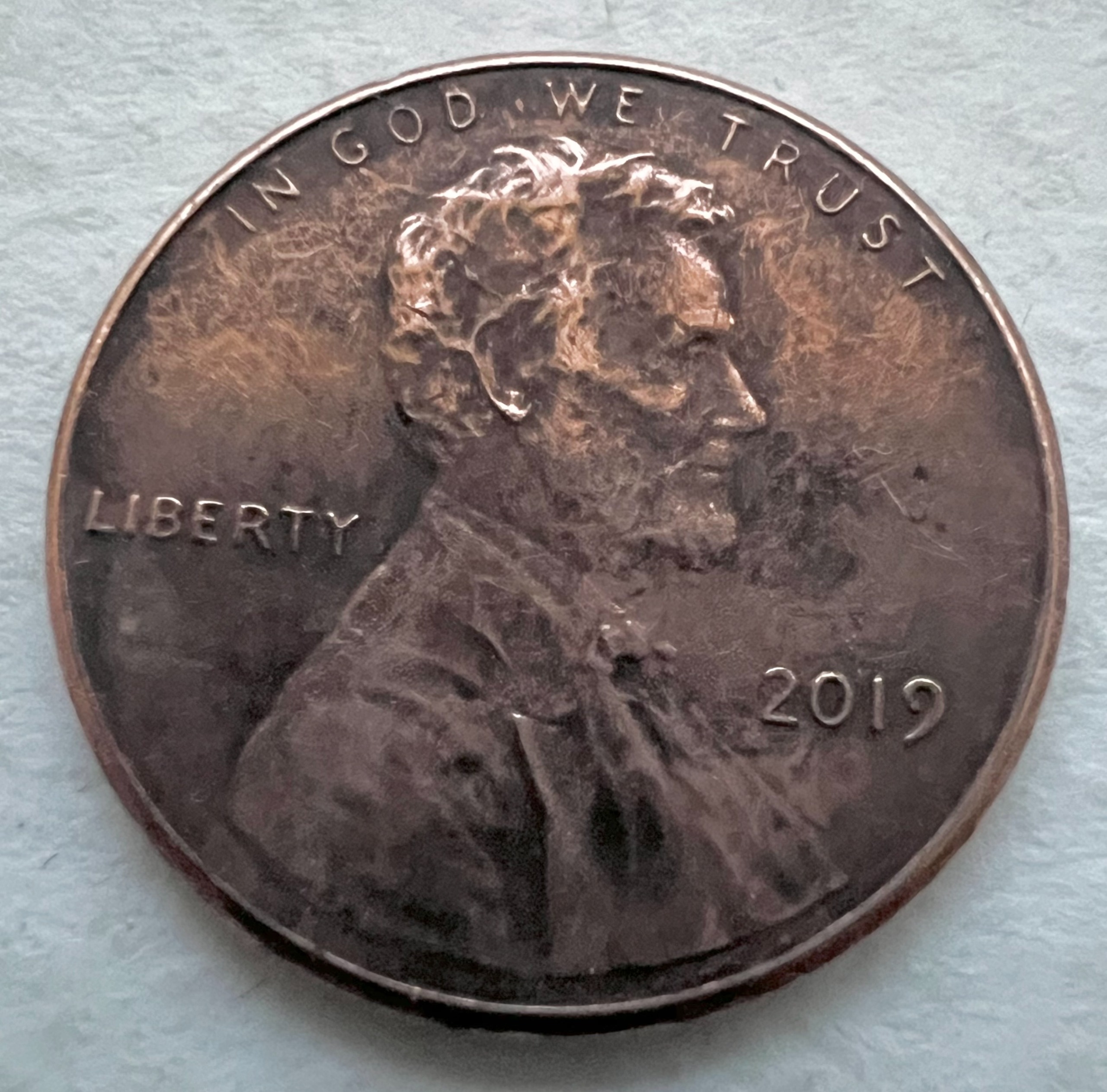 سکه کمیاب خارجی 1 سنت جدید لینکلن آمریکا (2019)