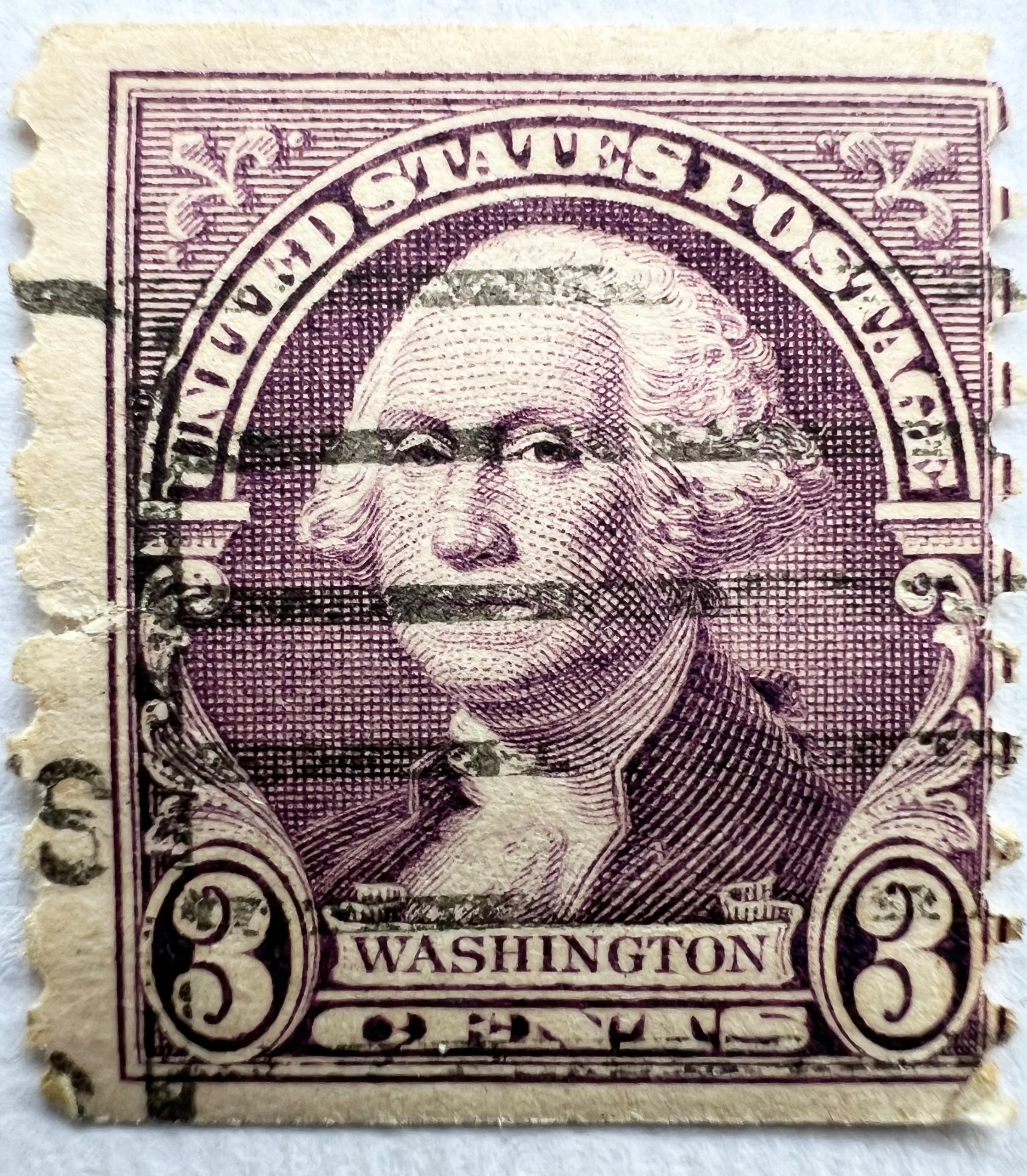 تمبر پستی کلاسیک آمریکا 3 سنت واشینگتن (1932)