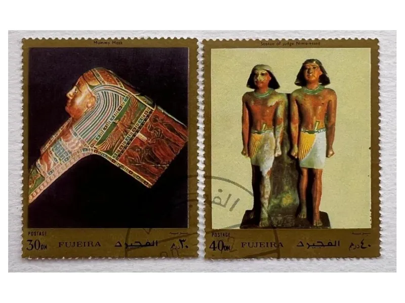 سری زیبای تمبر خارجی مصر باستان 1972 فجیره امارات