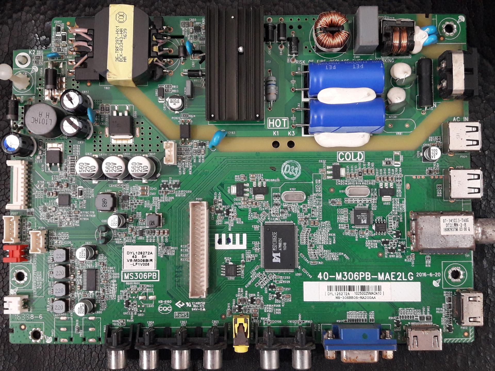 برد مین تلویزیون مجیک مدل MT43D1500
