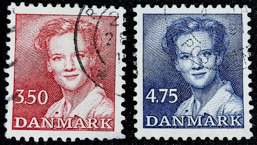 سری تمبر دانمارک 1990 م