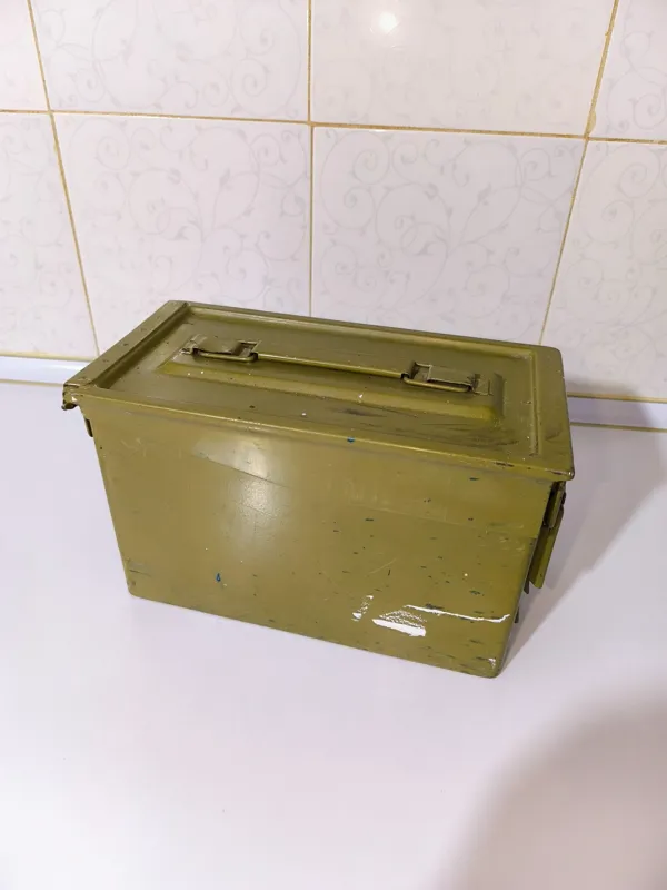 جعبه فلزی آهنی ،قدیمی آمریکایی