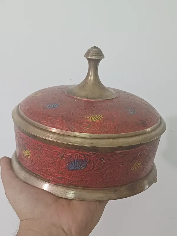 شکلات خوری برنزی میناکاری