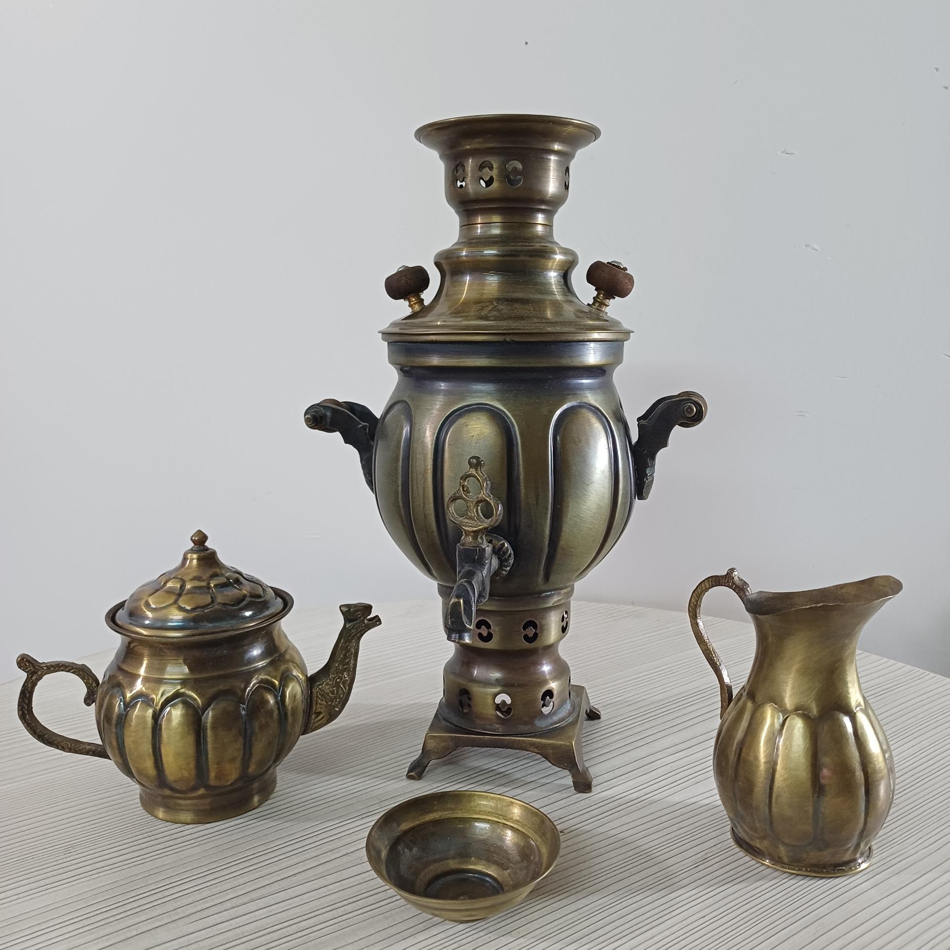 سماور زغالی 32سانتی با متعلقات