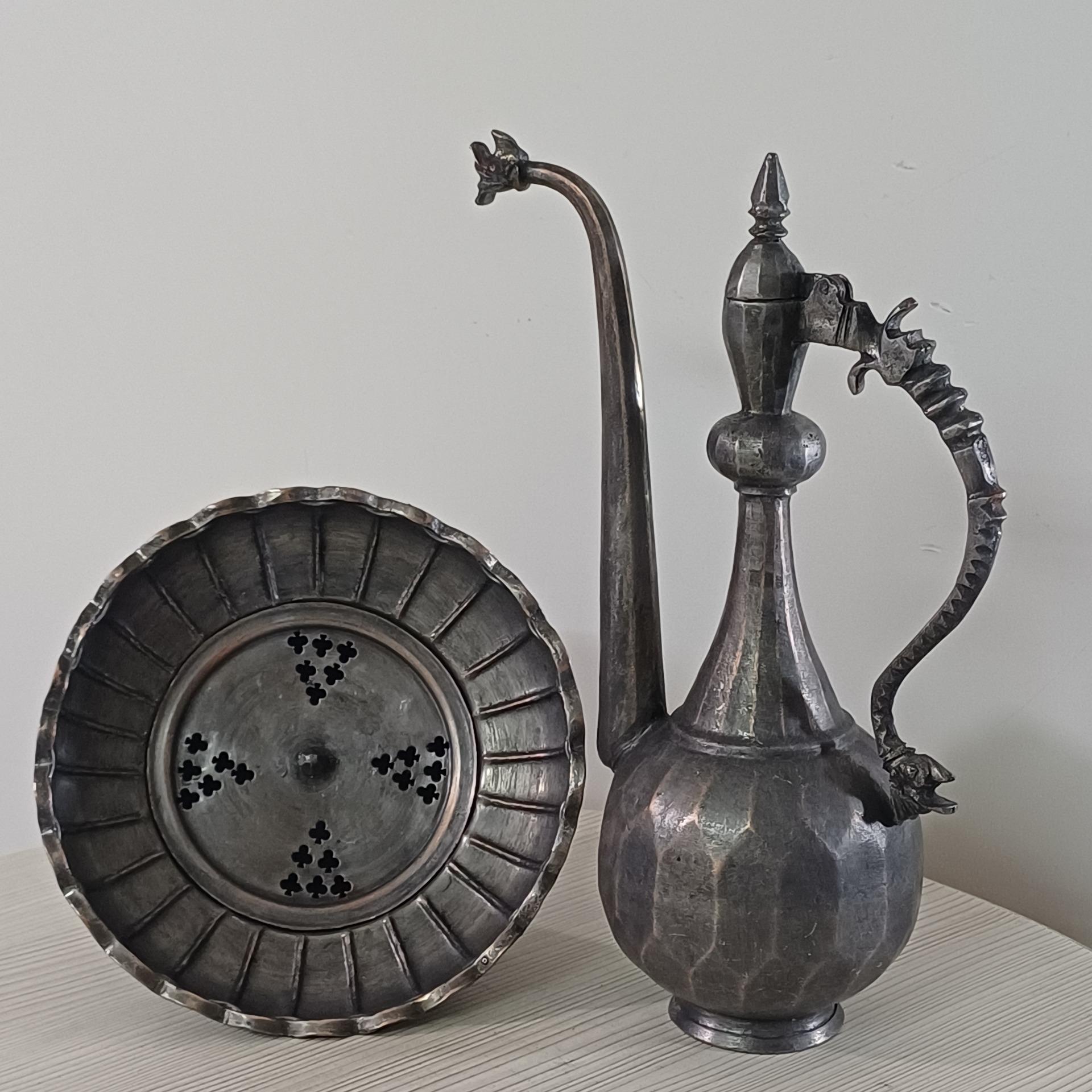 آفتابه لگن مسی چکشی 44سانتی فوق سنگین