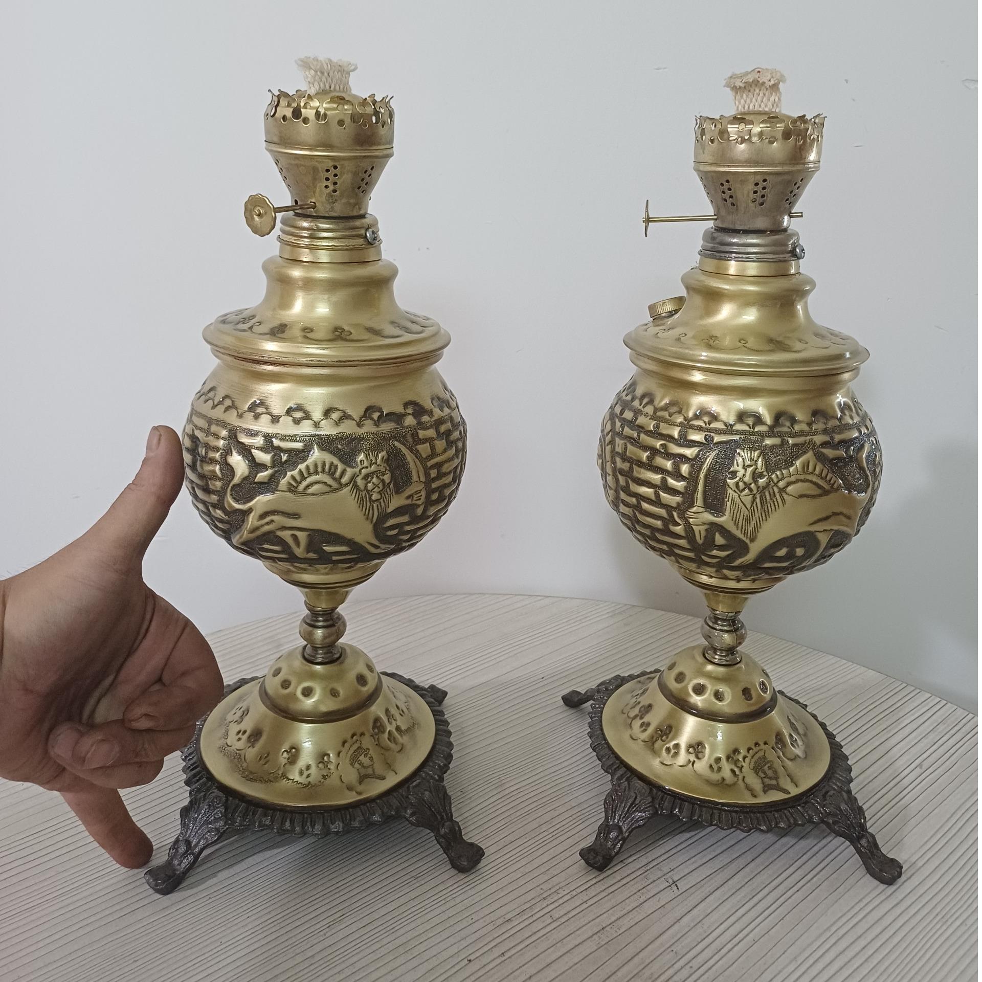 چراغ برنجی قلم قیمت تکی