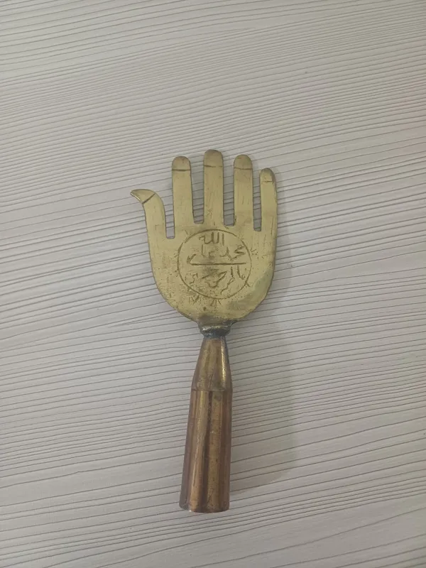 دسته علم برنجی کهنه 22سانت