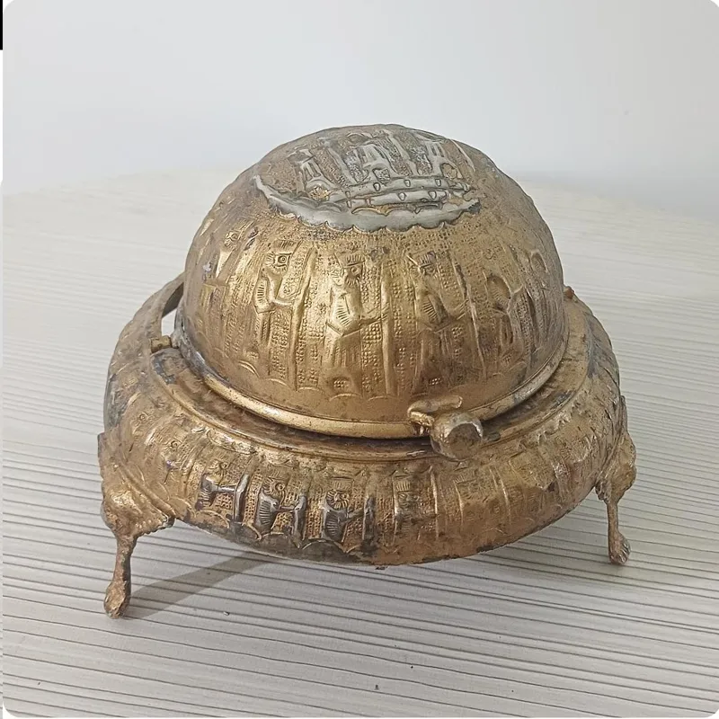 خاویار خوری برنجی سایز بزرگ