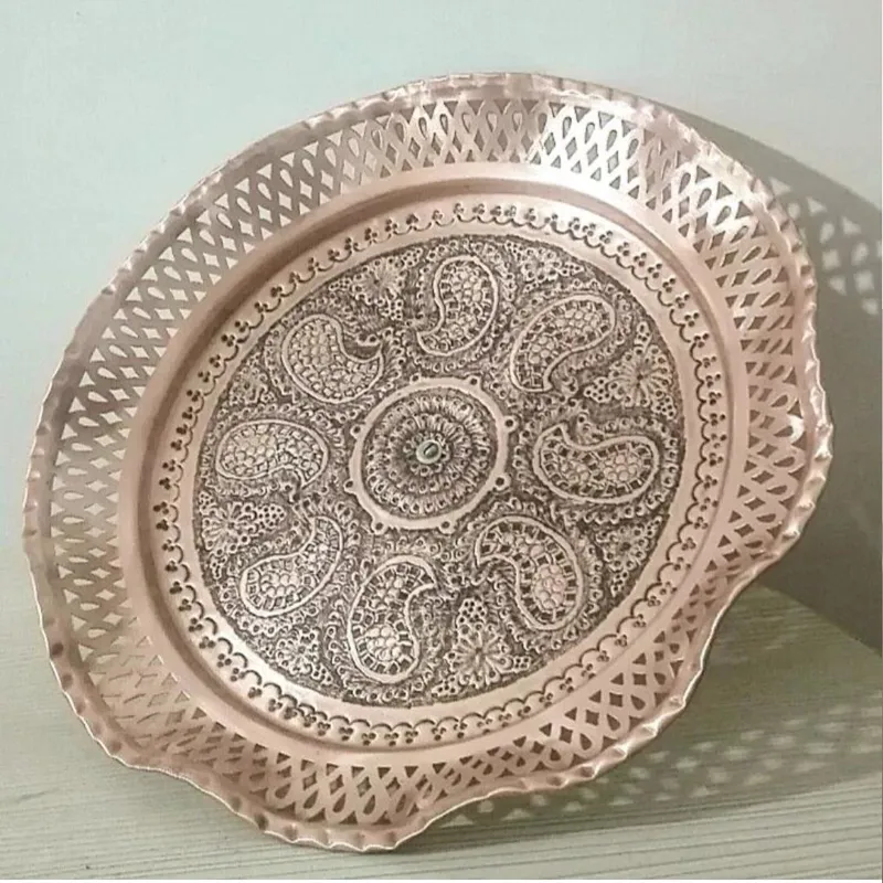 میوه خوری مسی 40سانتی قدیمی