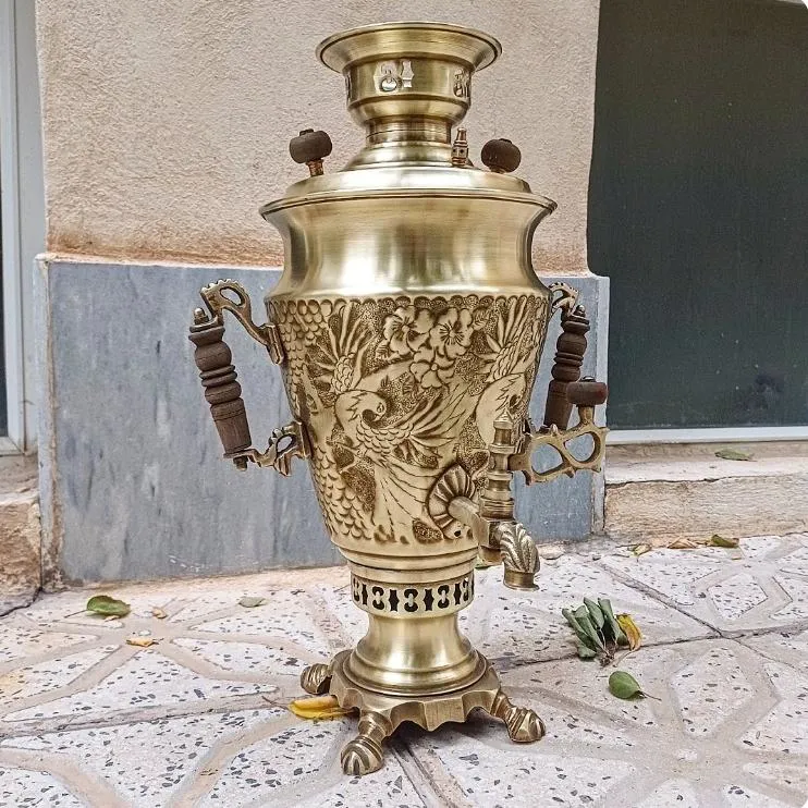 سماور زغالی قلمکاری