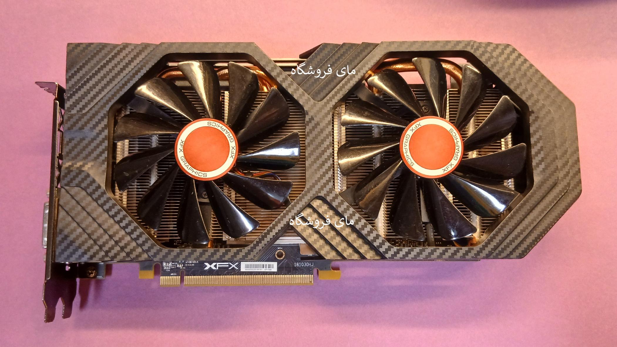 XFX RX580 rx 580 8gb دما عالی-کارتن و سریال منطبق