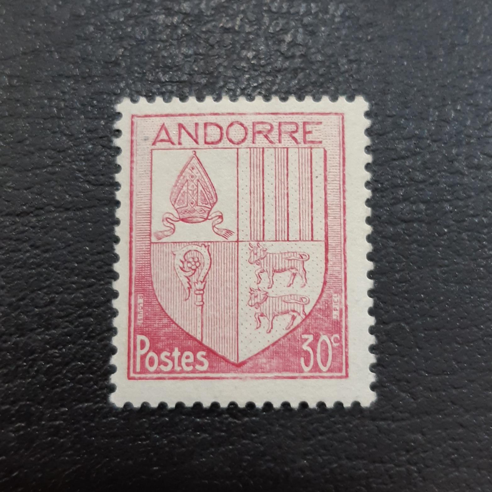 تمبر کلاسیک ارزشمند آندورا