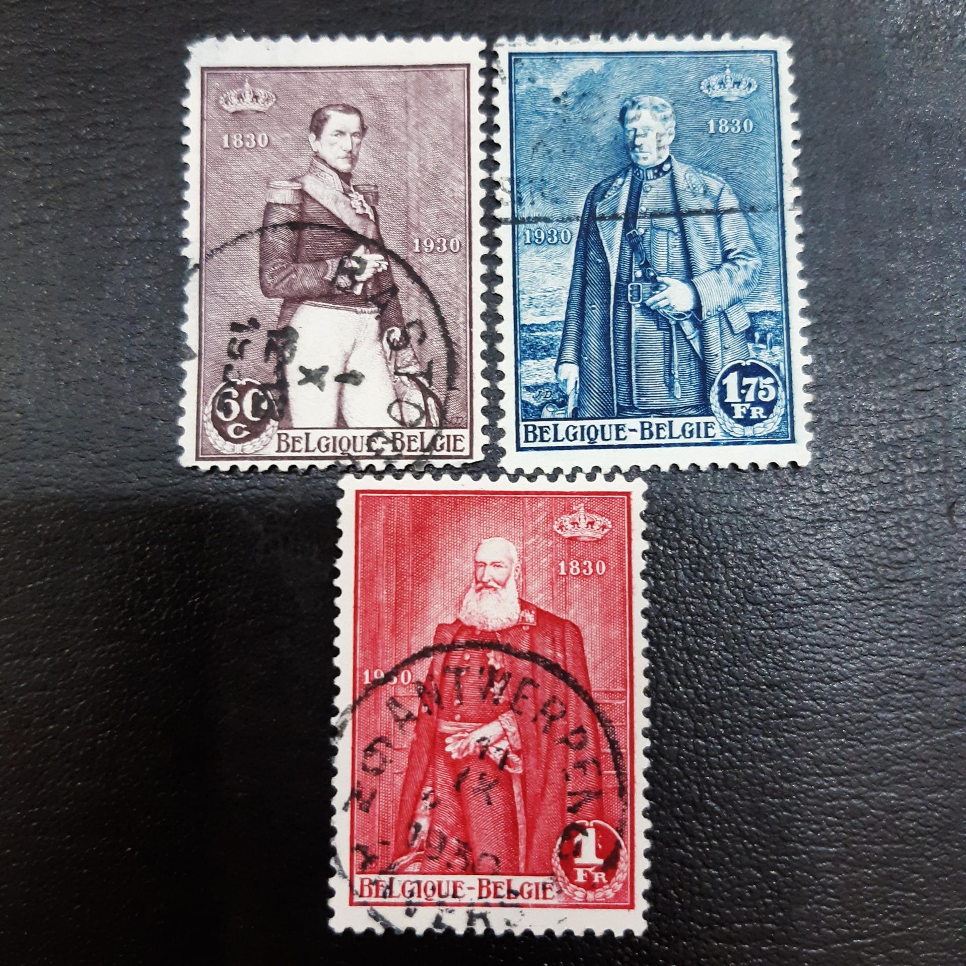 3 عدد تمبر کلاسیک ارزشمند بلژیک