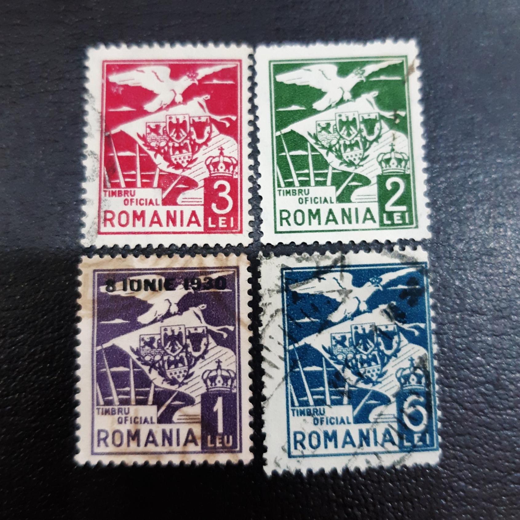 4 عدد تمبر کلاسیک ارزشمند رومانی