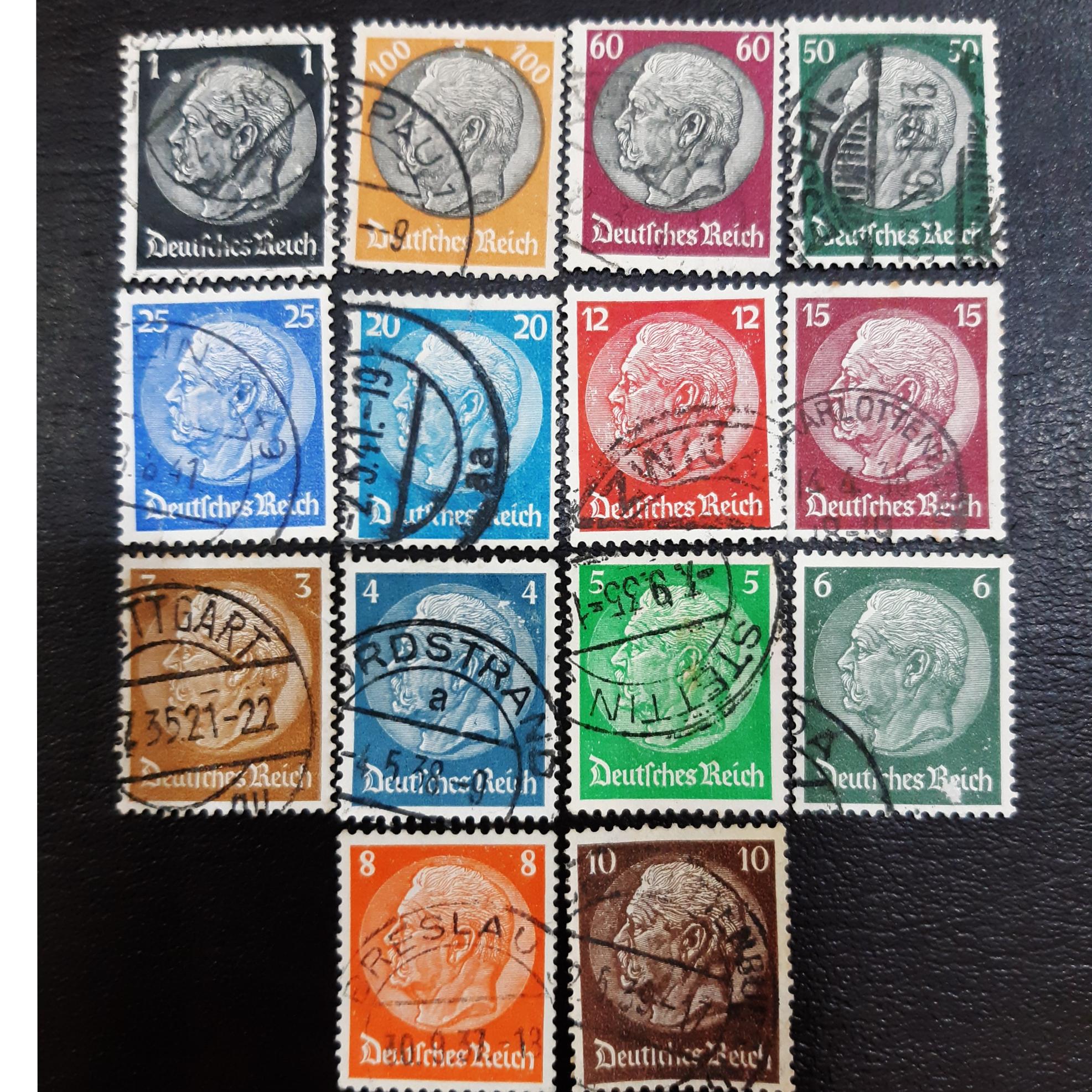 14 عدد تمبر کلاسیک ارزشمند رایش آلمان