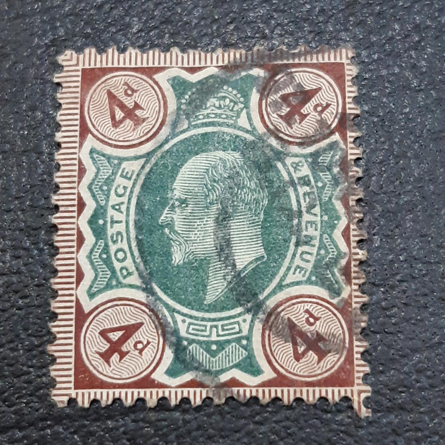 تمبر کلاسیک ارزشمند کمیاب بریتانیا پادشاه ادوارد