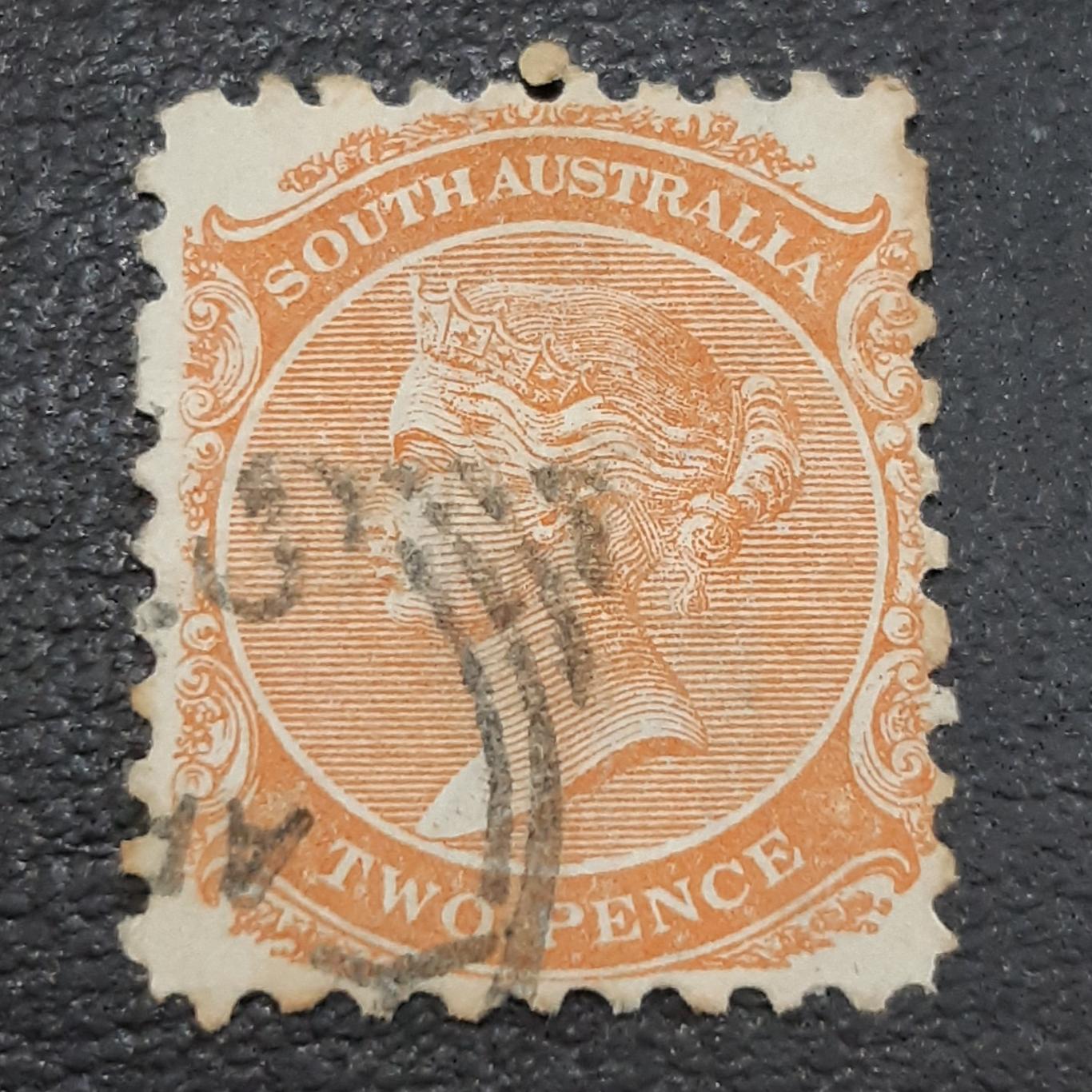 تمبر کلاسیک ارزشمند کمیاب استرالیا ملکه ویکتوریا