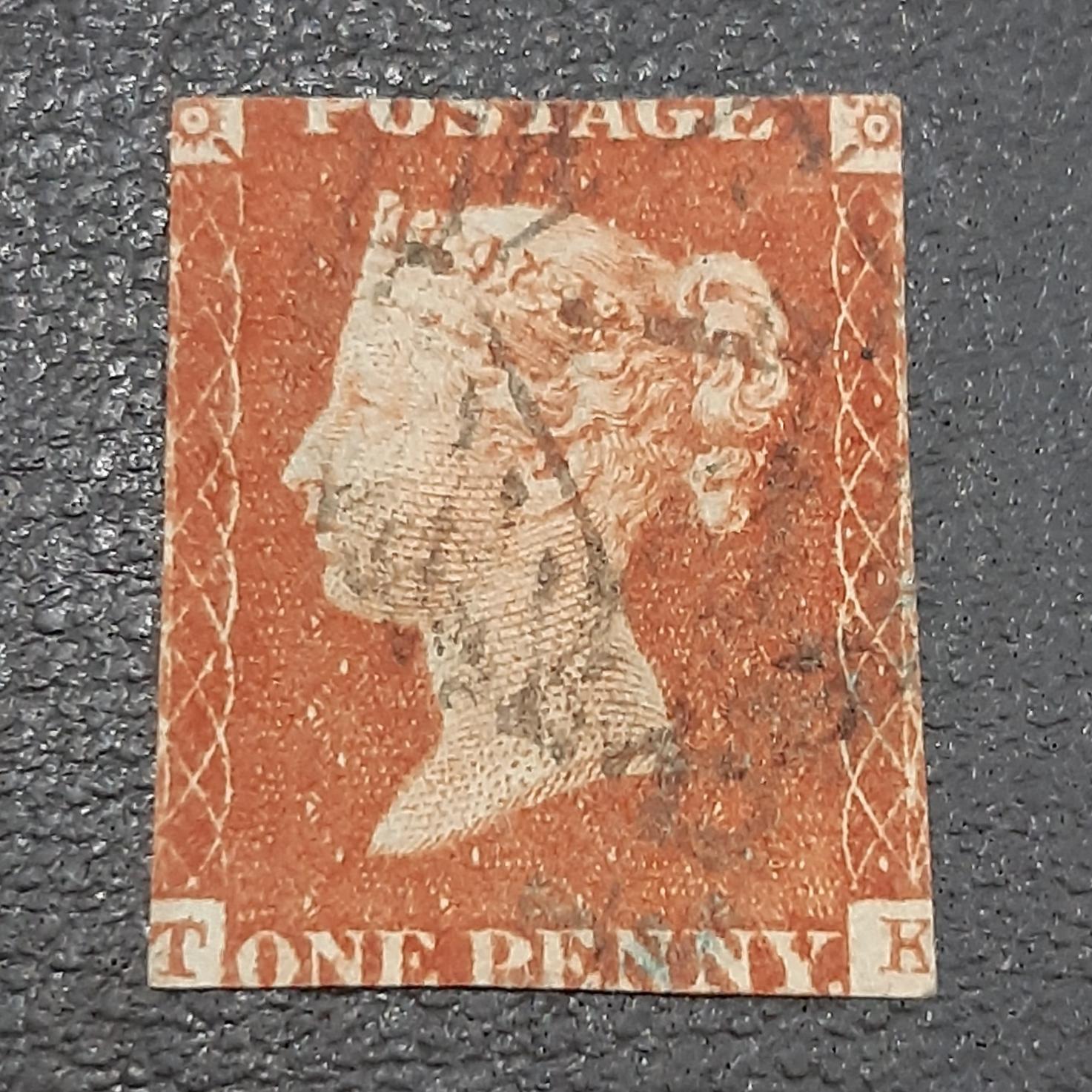 تمبر کلاسیک ارزشمند بریتانیا معروف به پنی قرمز