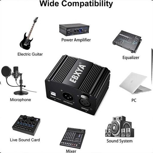 فانتوم پاور 48 ولتی  48V Portable Phantom Power