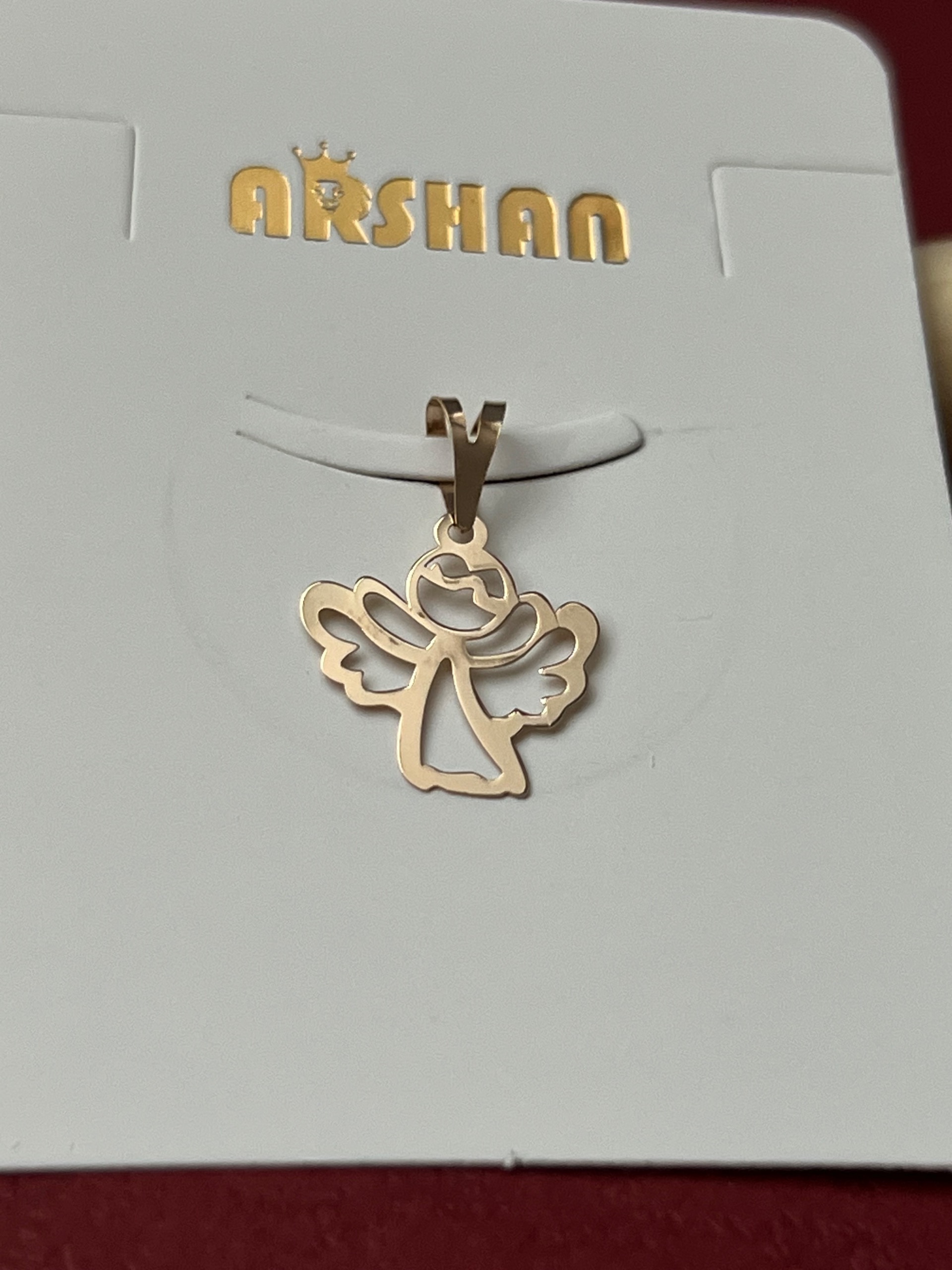 مدال تک طلا مینیمال طرح فرشته