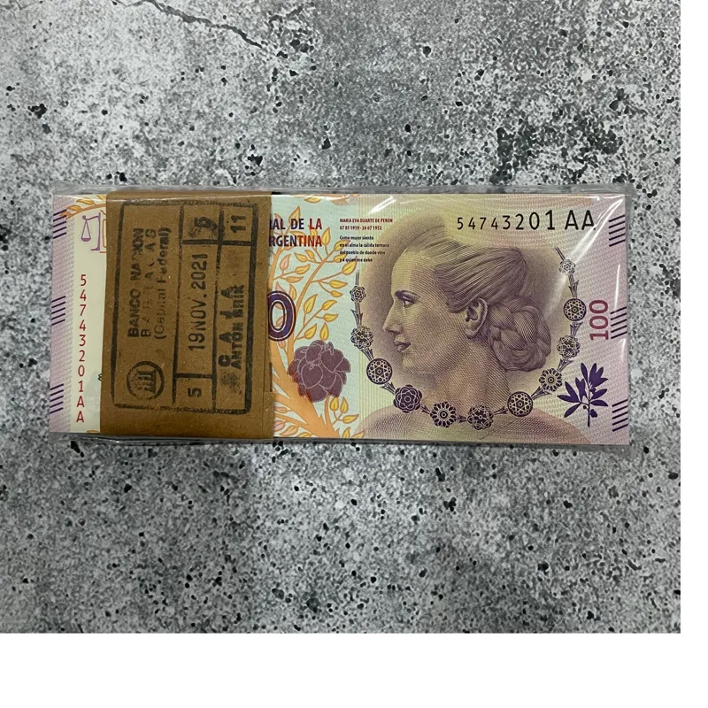 بسته 100 تایی اسکناس100 پزو آرژانتین