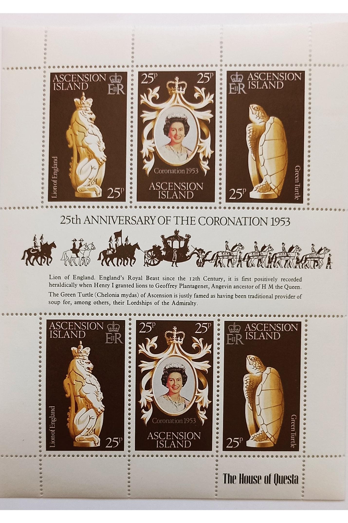 مینی شیت 25 مین سالگرد تاجگذاری ملکه الیزابت