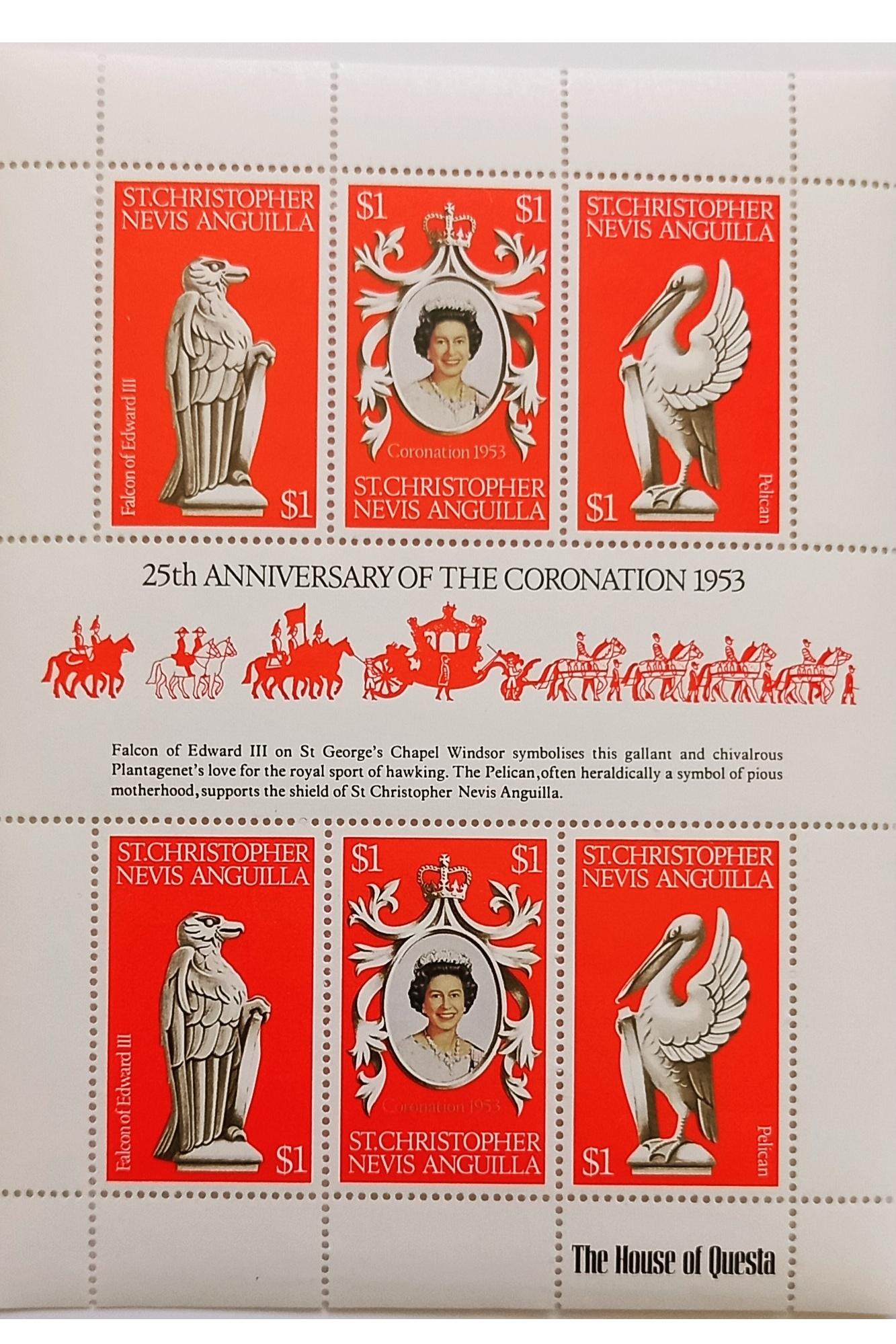 مینی شیت 25 مین سالگرد تاجگذاری ملکه الیزابت