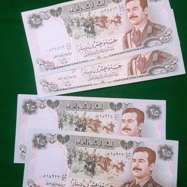 دو جفت25دینار عراق اصل
