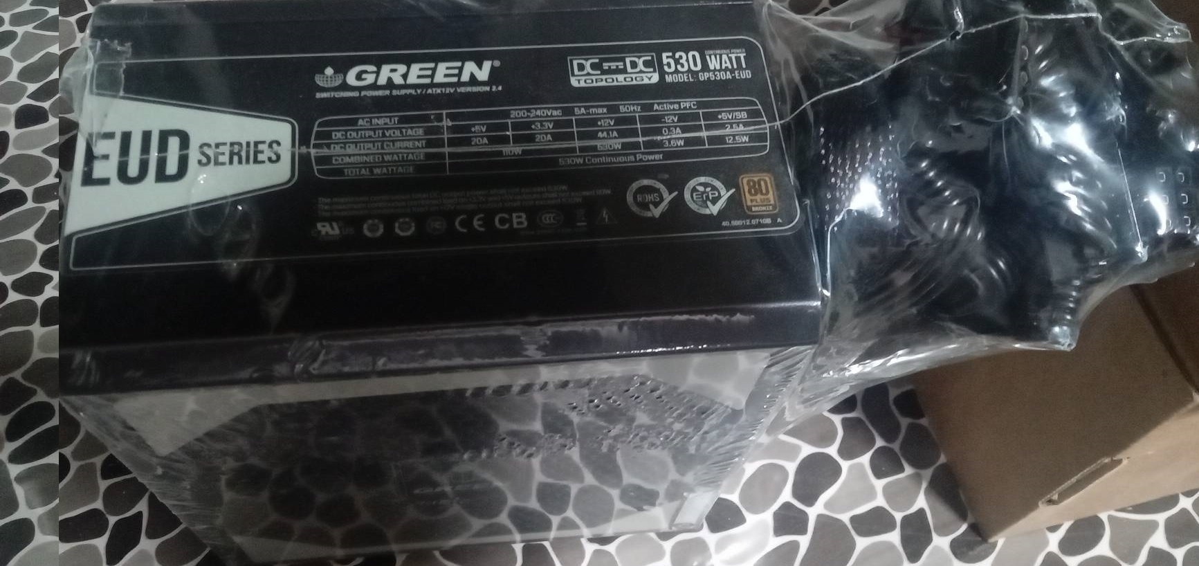 منبع تغذیه کامپیوتر گرین مدل GP530A-EUD