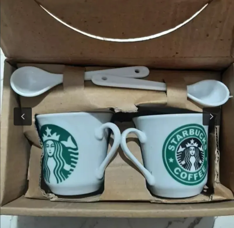 فنجان قهوه خوری بسته 2 عددی با قاشق