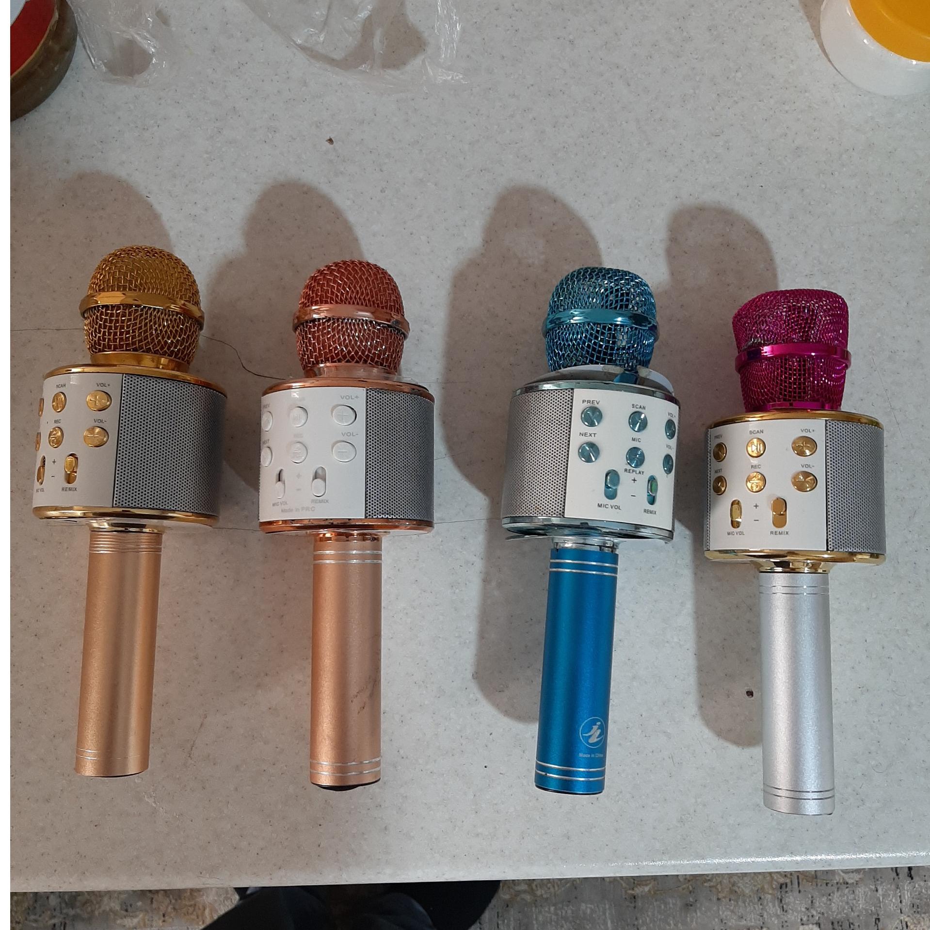 میکروفن و اسپیکر بلوتوثی 4 عدد