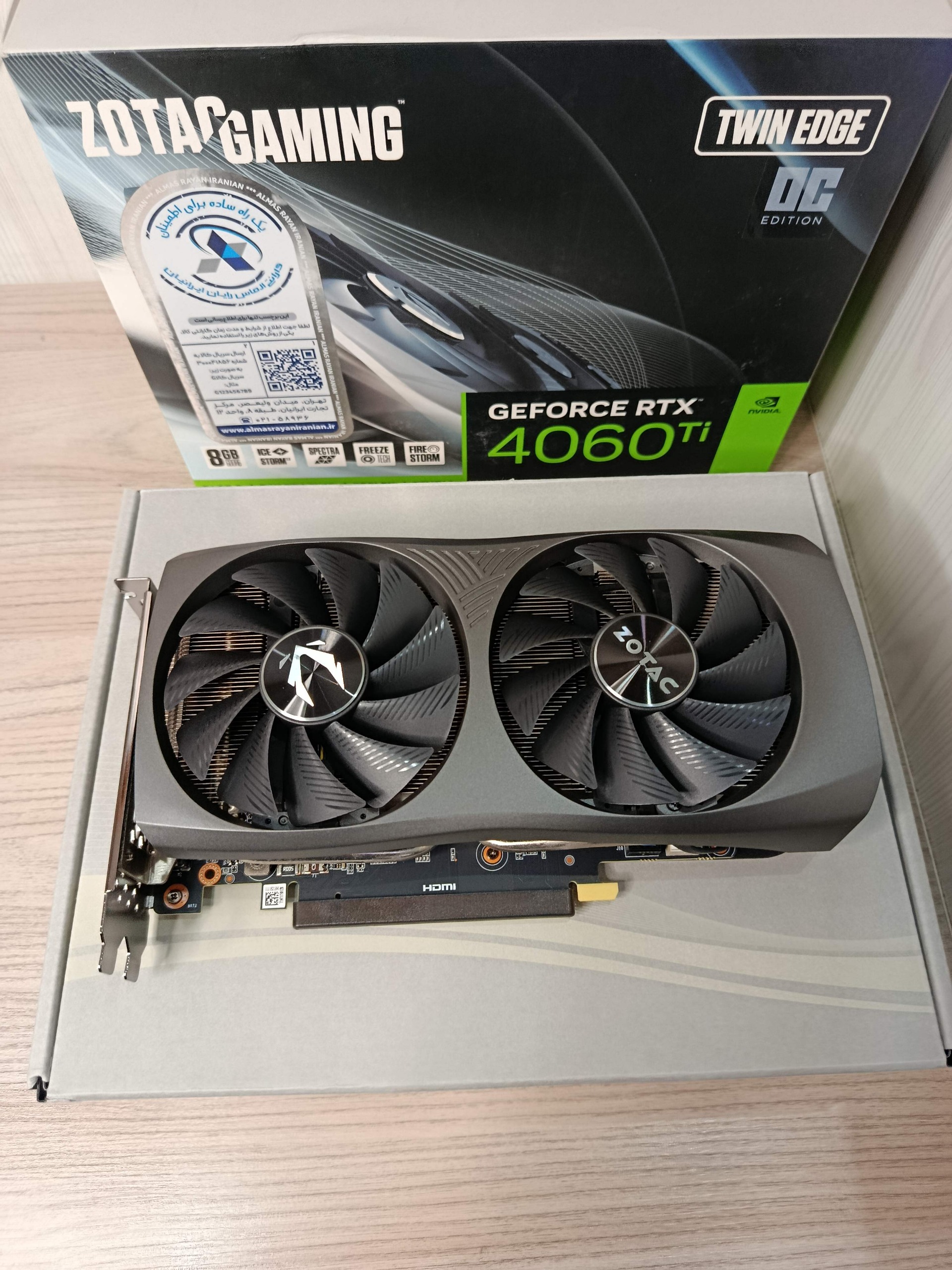 کارت گرافیک Zotac 4060ti تست شده
