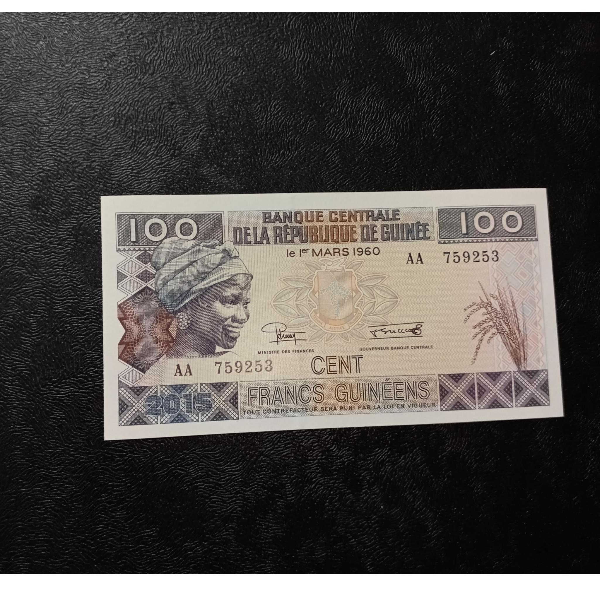 اسکناس 100فرانک گینه