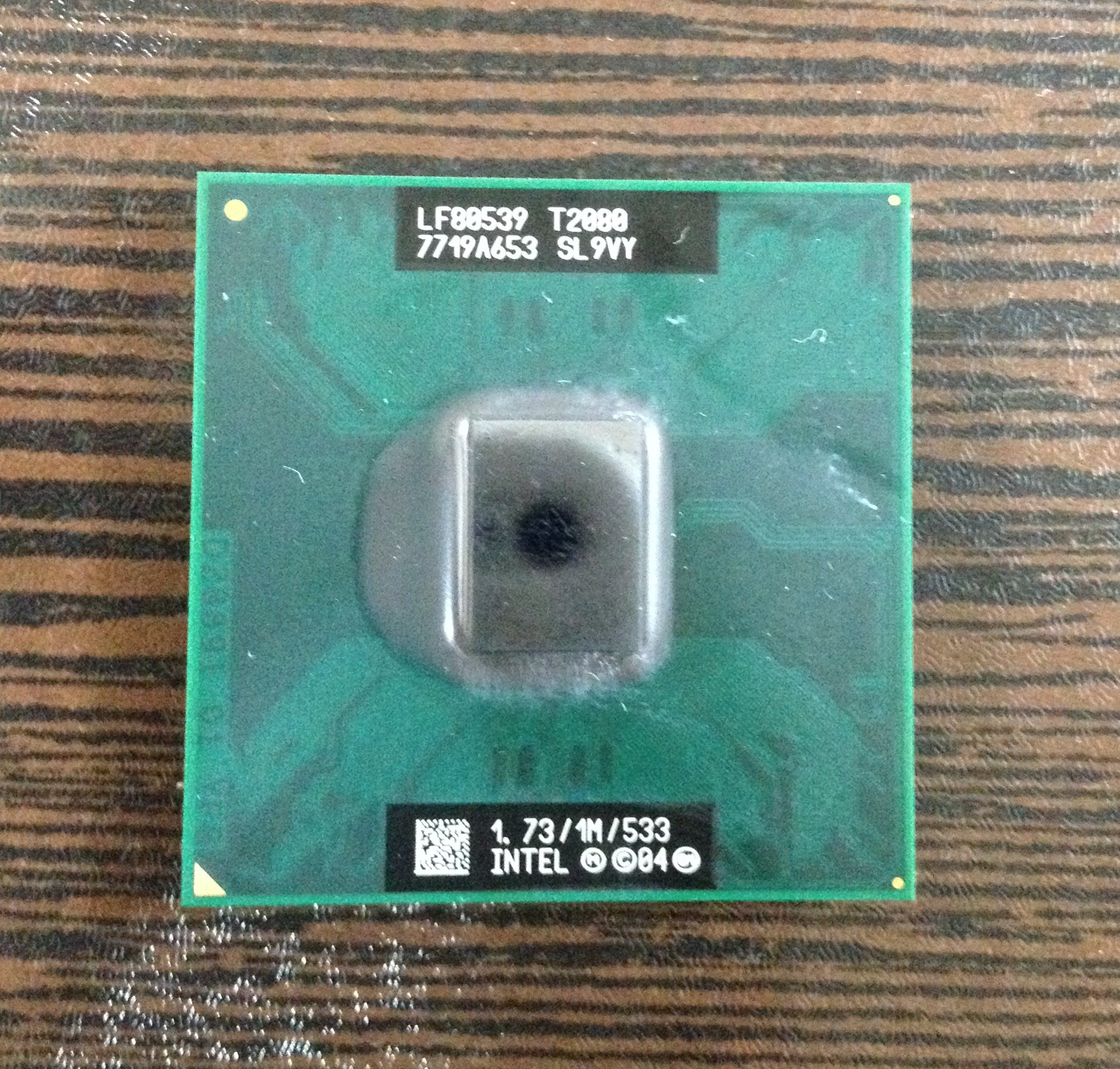 سی پی یو لپ تاپ Intel Pentium T2080 (SL9VY)