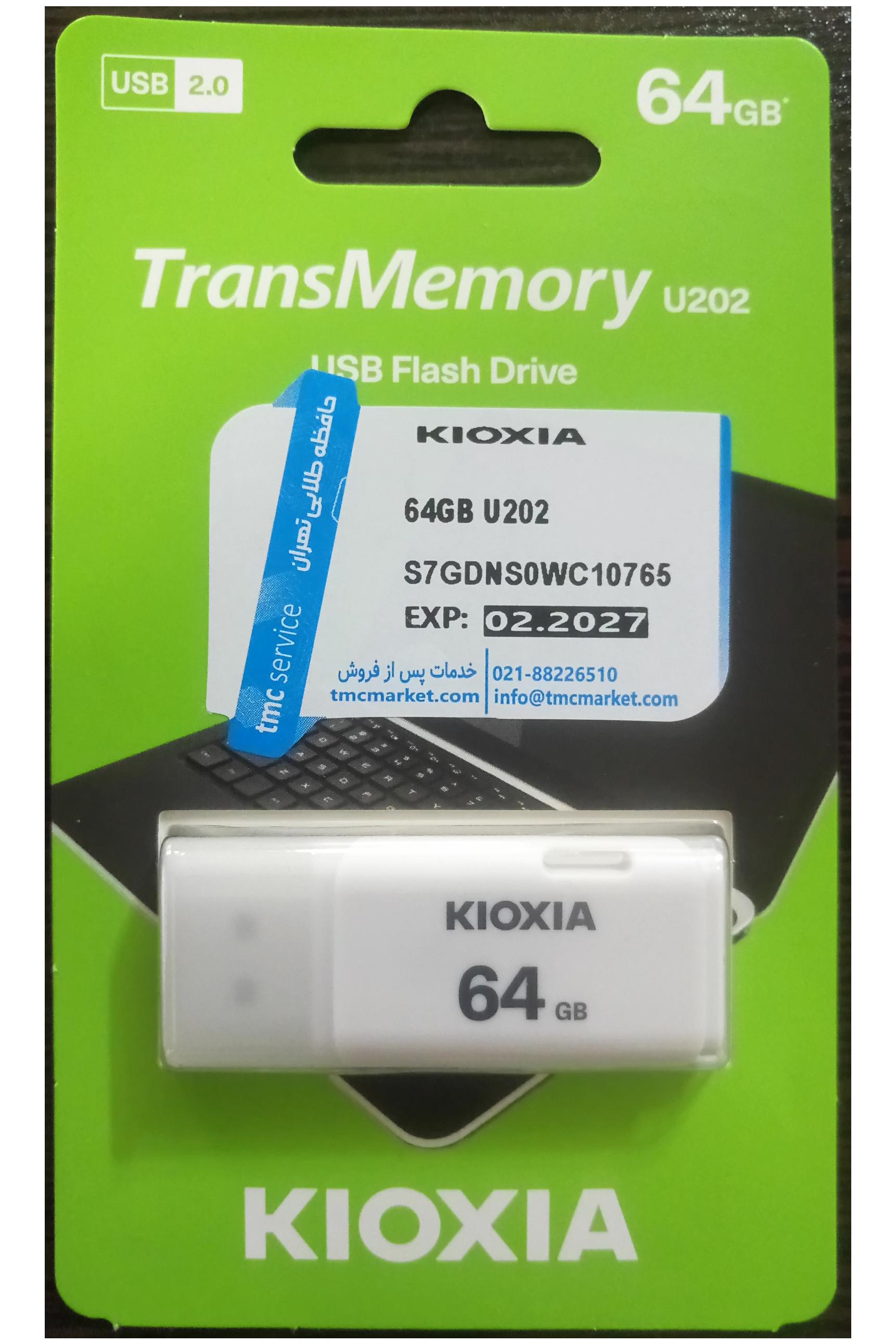 فلش مموری KIOXIA مدل U202 64GB ساخت ژاپن