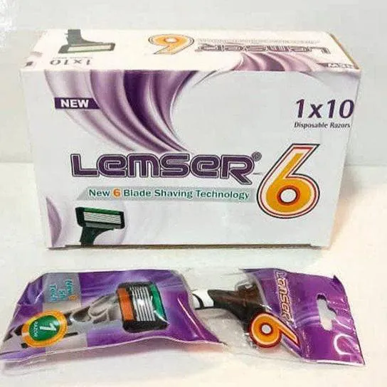 تیغ اصلاح خودتراش (ژیلت)6لبه لمسر بسته 6 عددی