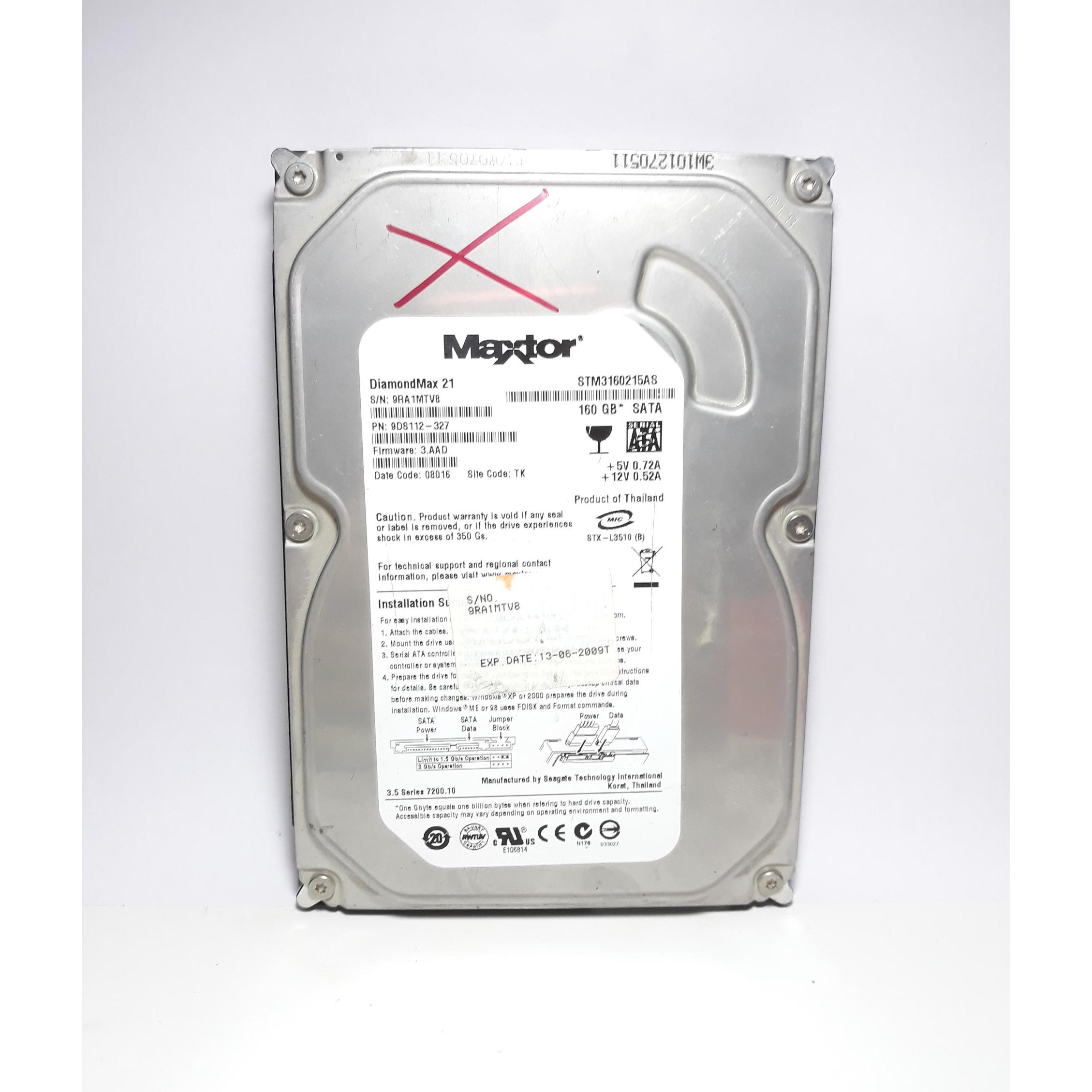 هارد 160 گیگ معیوب