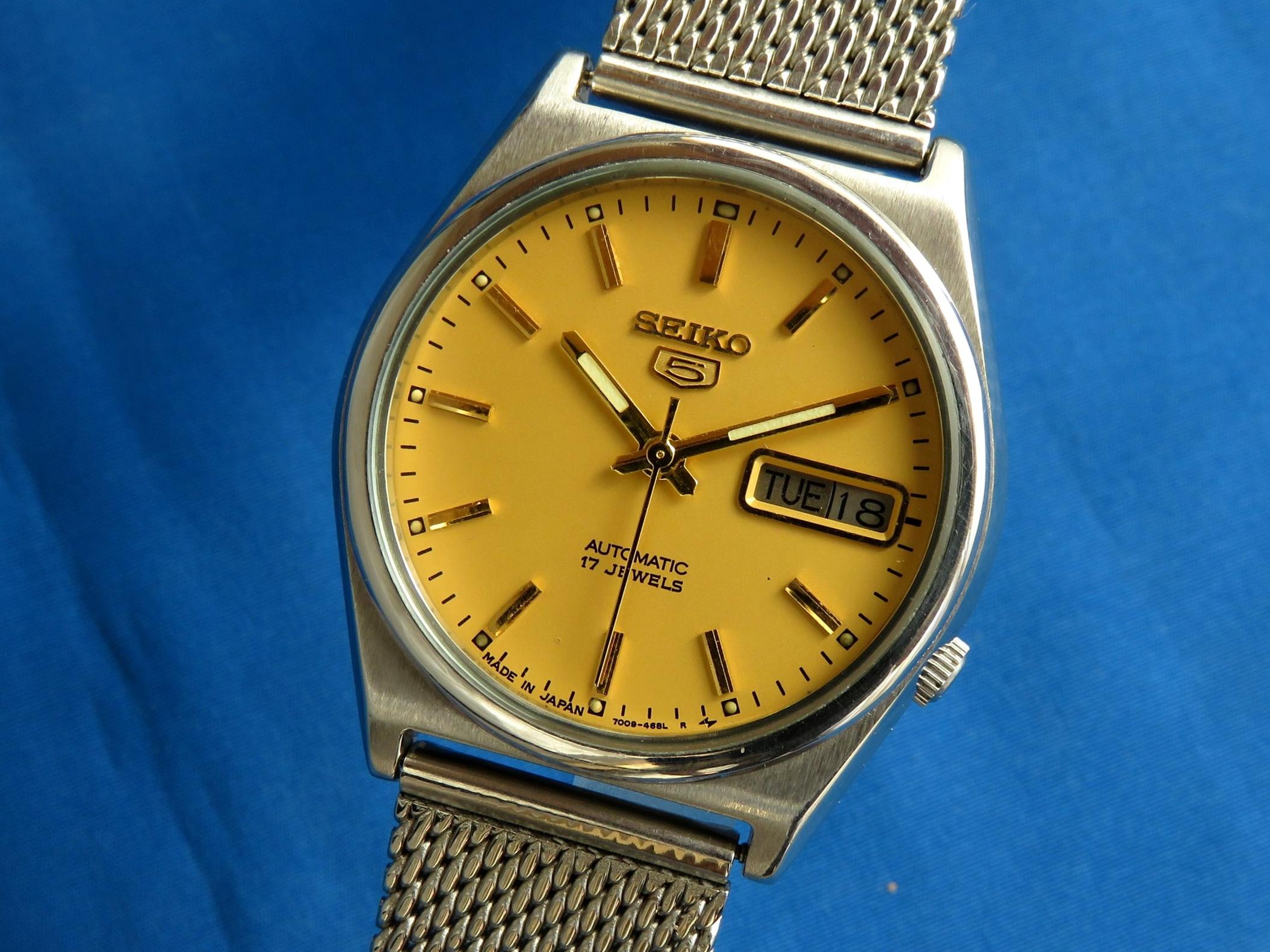 ساعت سیکو 5 مردانه اصلی ژاپنی سری 7009